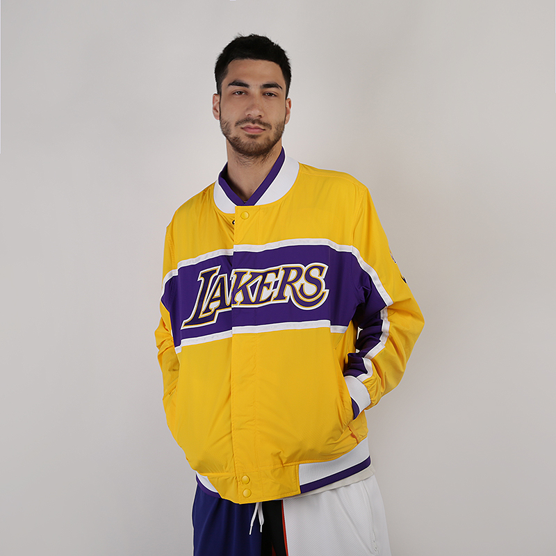 мужская желтая куртка Nike NBA Los Angeles Lakers AJ9153-728 - цена, описание, фото 1